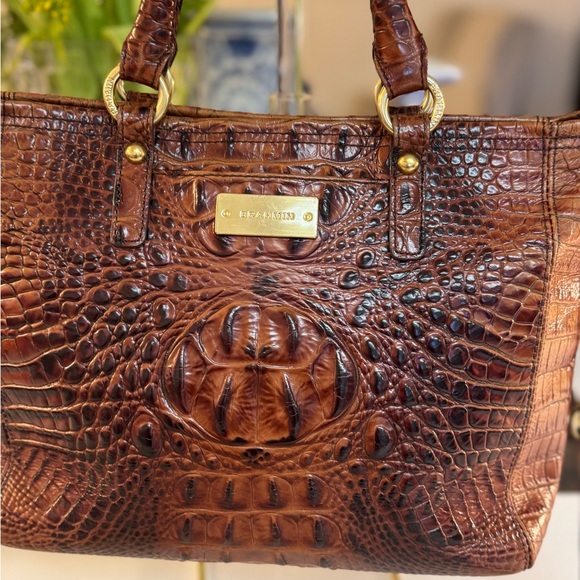 🤎 BRAHMIN MINI ASHER SATCHEL IN THE COLOR PECAN! - Picture 2 of 11